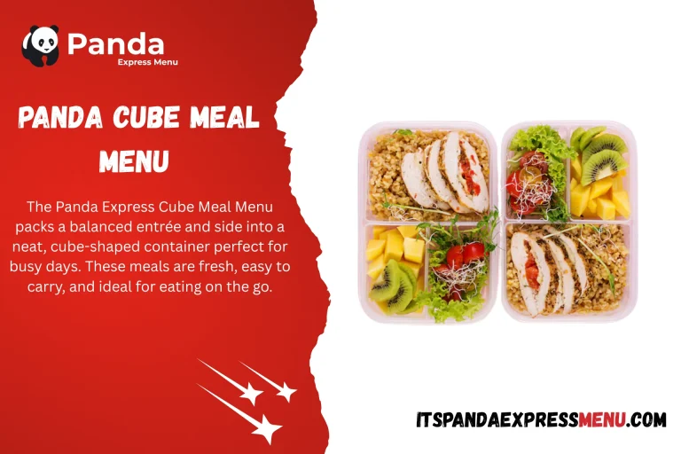 Panda Cube Meal Menu