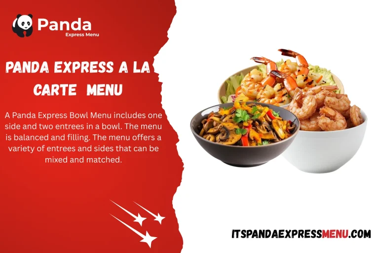Panda Express A La Carte Menu